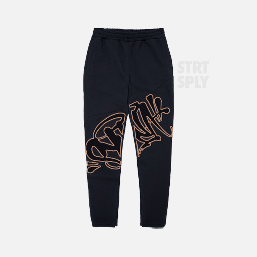 Syna World Logo Slice Tracksuit - Black / Rose Gold