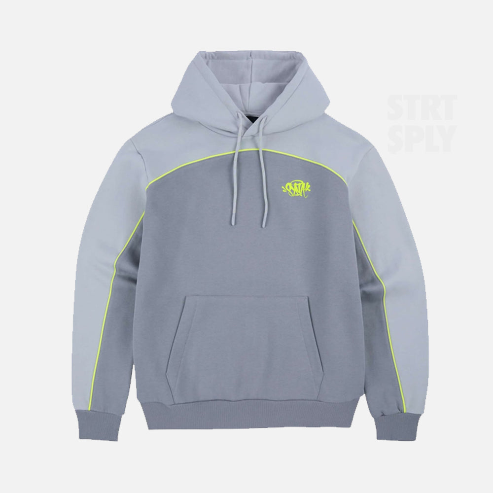 Syna World Team Hoodie - Grey / Volt Green