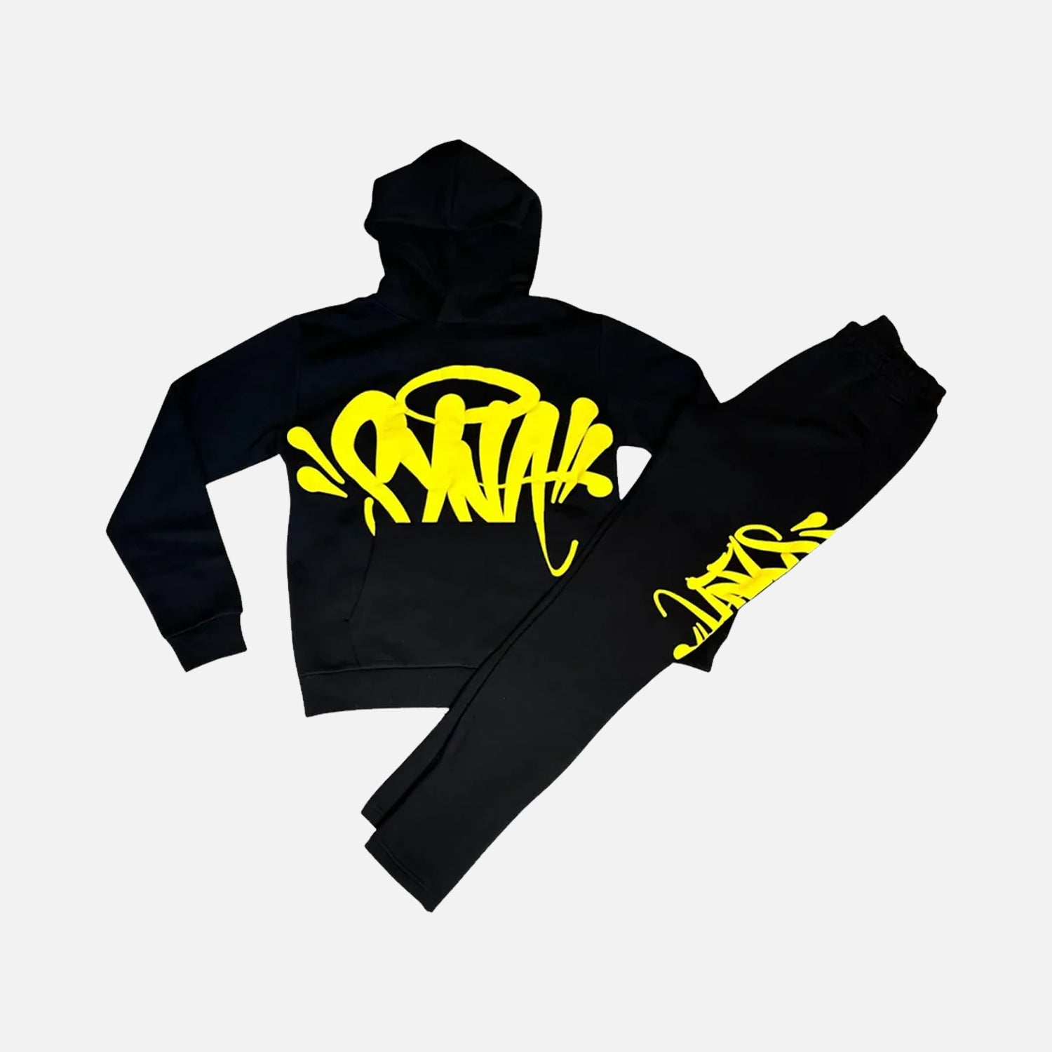 Syna World Logo Team Tracksuit - Black / Safety Yellow