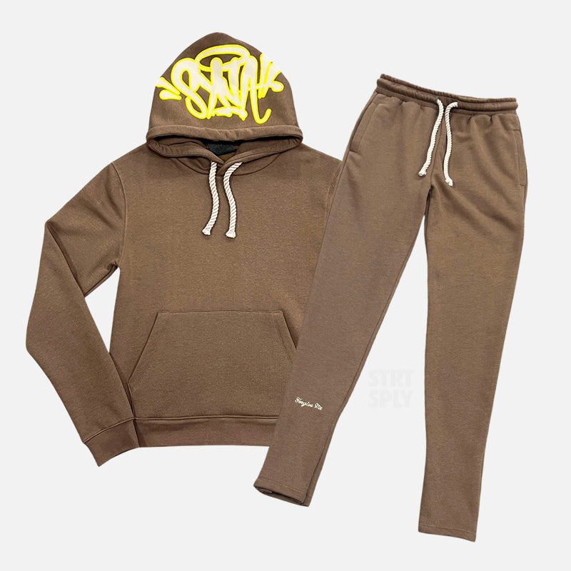 Syna World Logo Tracksuit - Brown