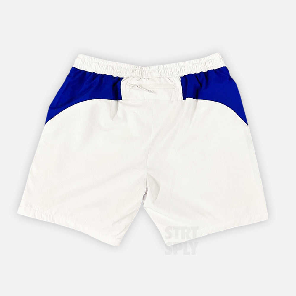 Syna World Vortex Woven Shorts - White / Blue