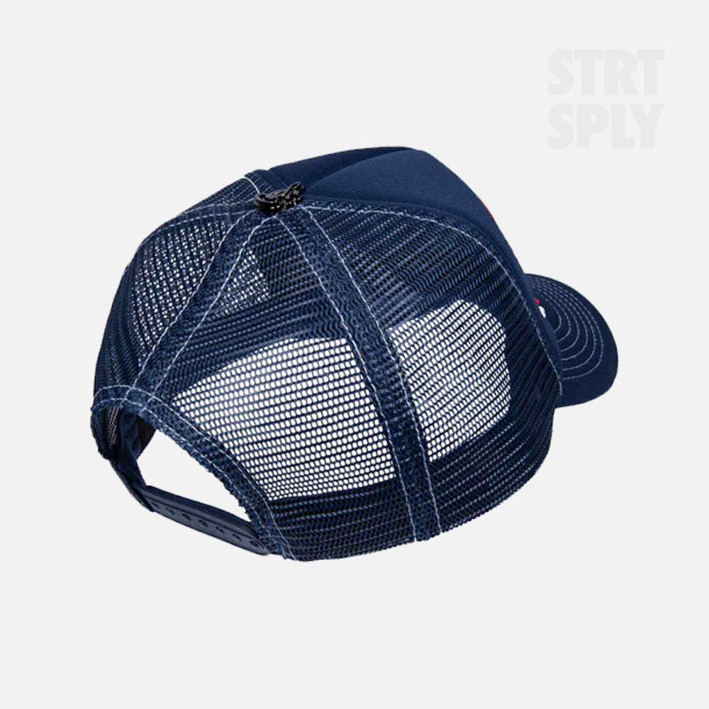 Syna World Workwear Trucker Hat - Denim / Red