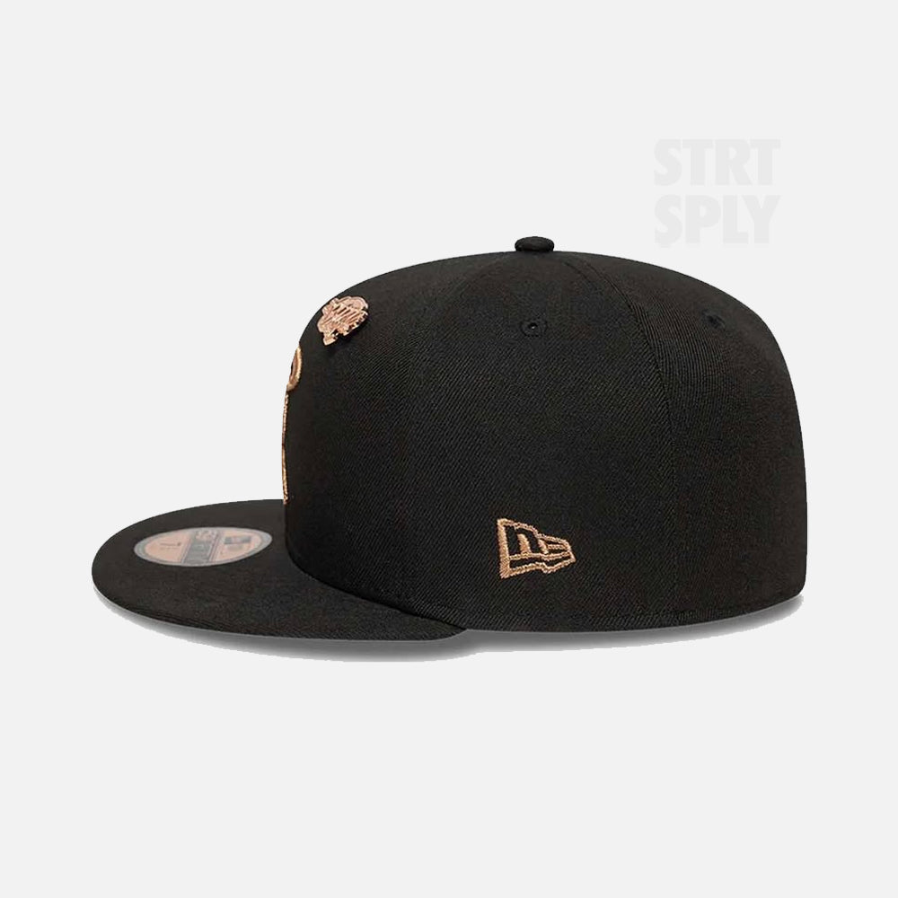 Syna World x New Era 9Fifty Snapback Cap - Black / Rose Gold