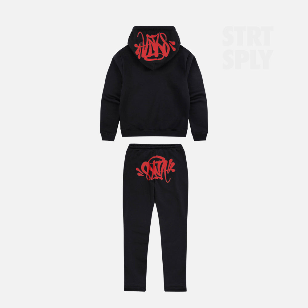 Syna World Logo Tracksuit - Black / Red