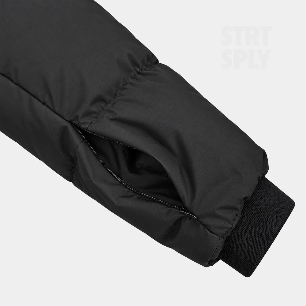 Syna World Logo Puffer Jacket - Blackout