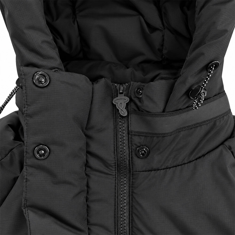 Syna World Logo Puffer Jacket - Blackout
