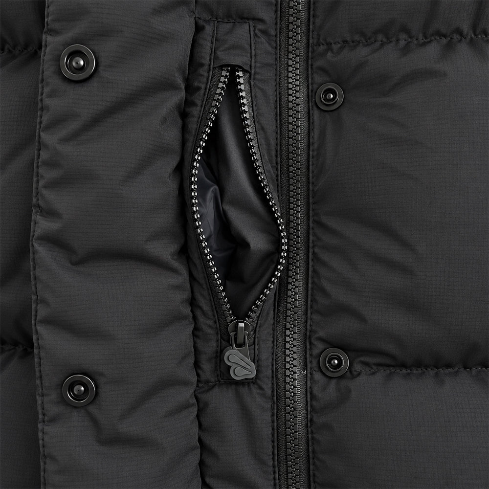 Syna World Logo Puffer Jacket - Blackout