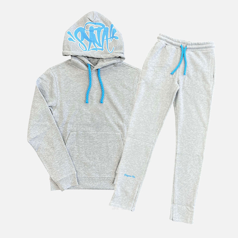 Syna World Logo Tracksuit - Grey / Blue