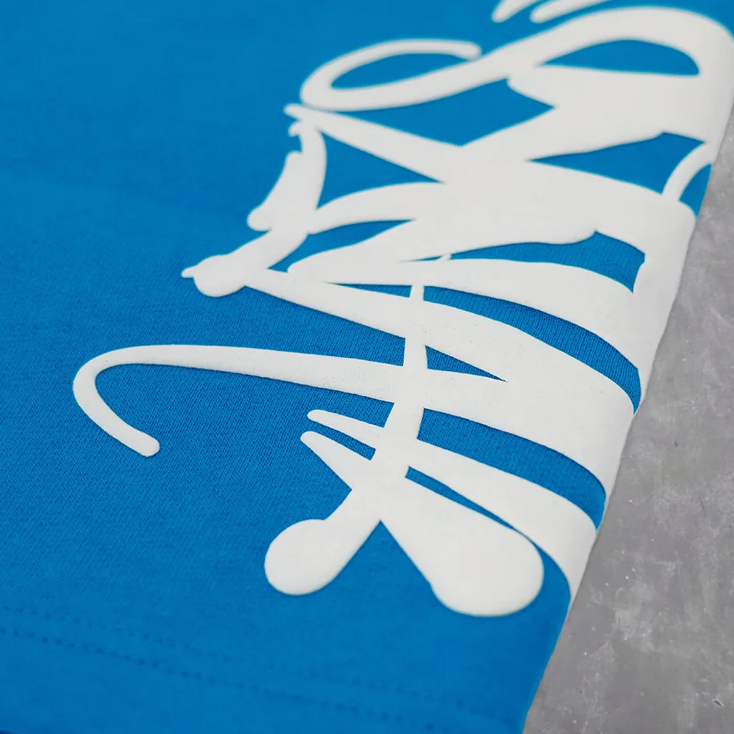 Syna World Team T-Shirt & Shorts Logo Set - Blue / White