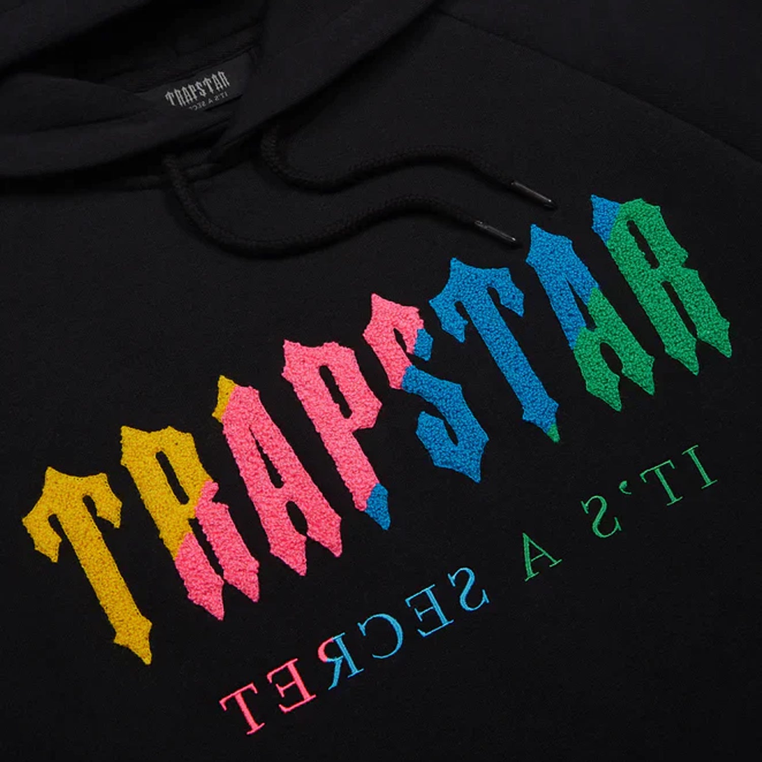 Trapstar Chenille Decoded Hooded Tracksuit - Black Candy Flavours