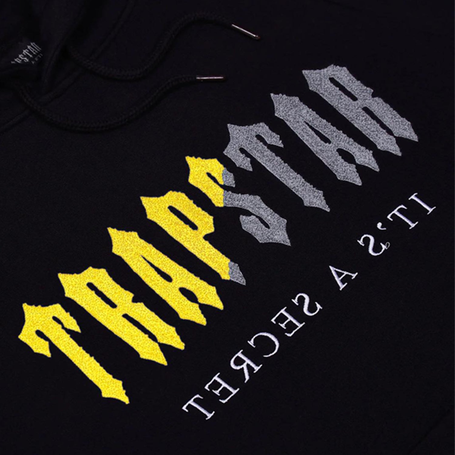 Trapstar Chenille Decoded Hooded Tracksuit - Black / Yellow