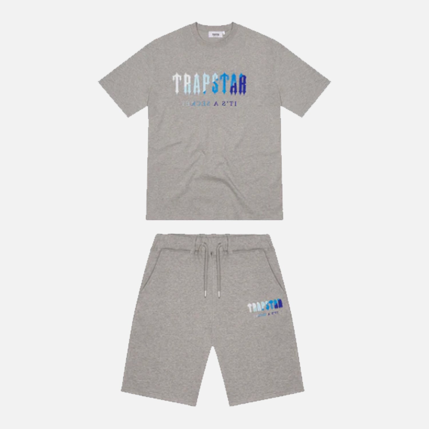 Trapstar Chenille Decoded Short Set - Grey Ice Flavours 2.0 Edition