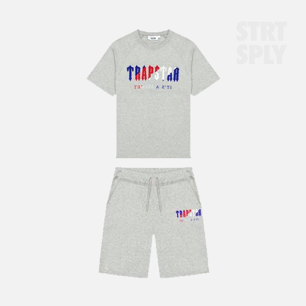 Trapstar Chenille Decoded Short Set - Grey Revolution