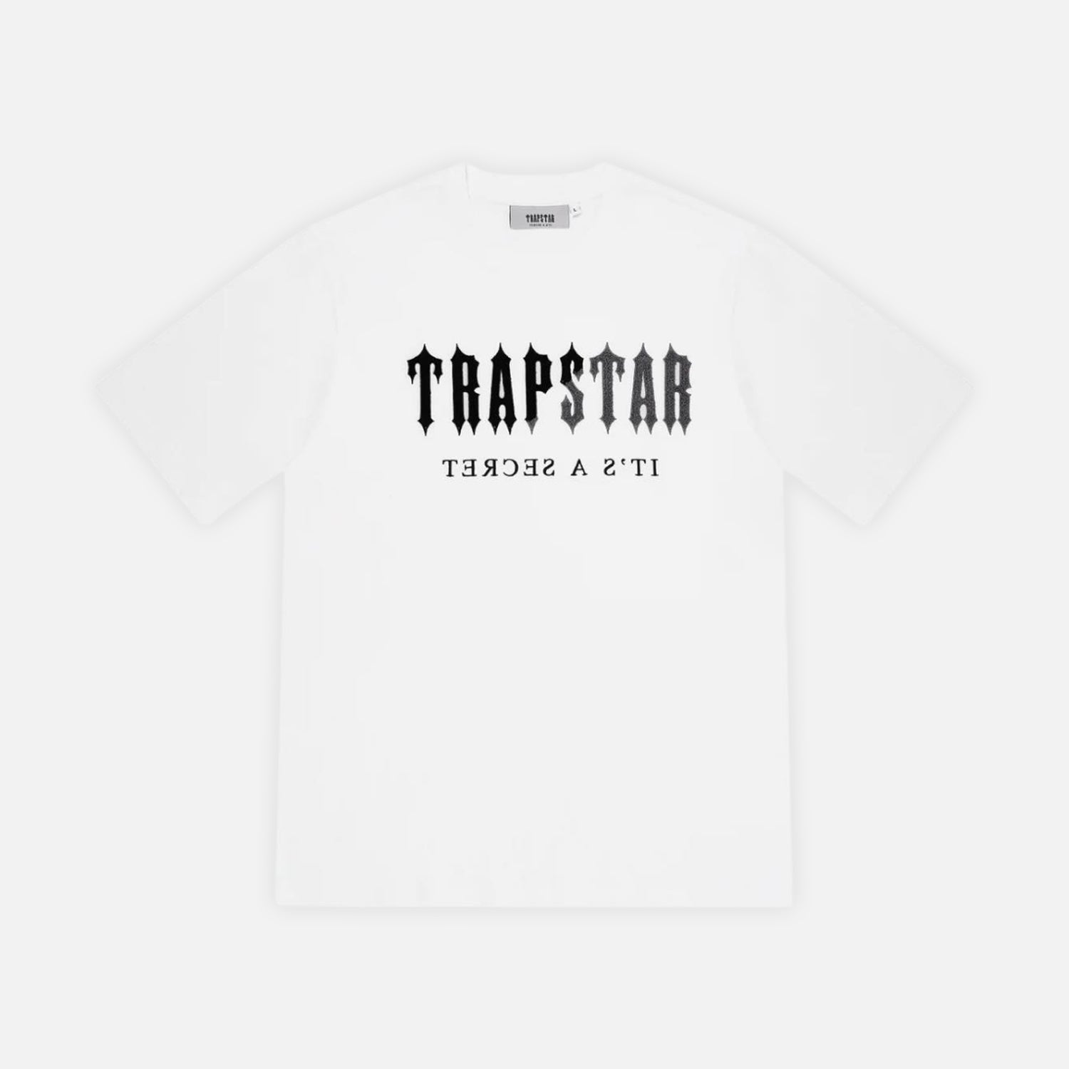 Trapstar Chenille Decoded Short Set - White / Grey