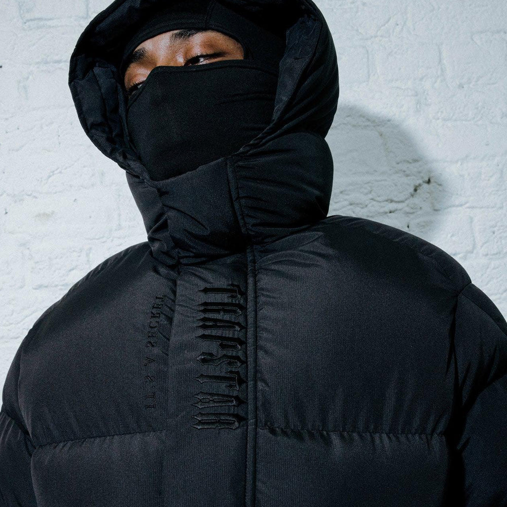 Trapstar Decoded Hooded Puffer 2.0 Jacket Blackout