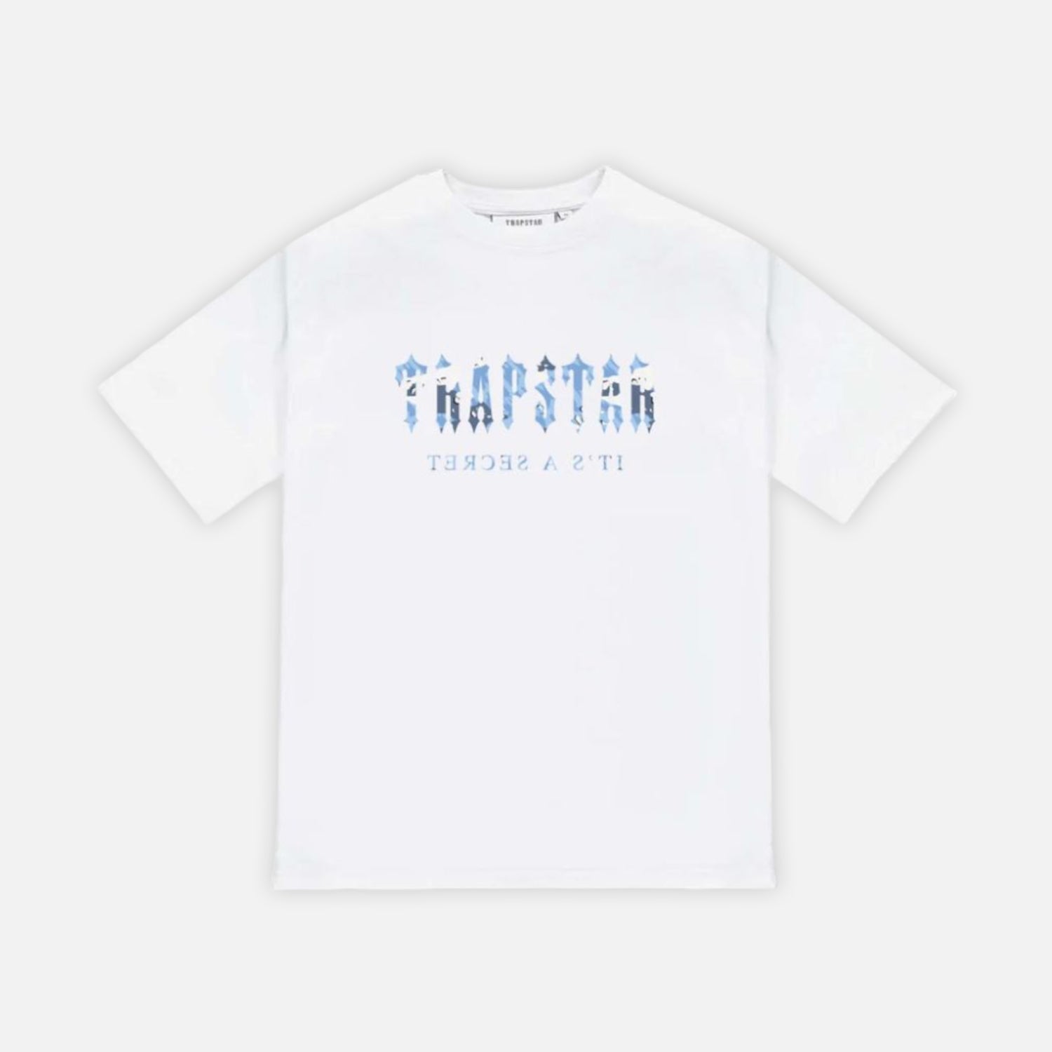 Trapstar Decoded T-Shirt - White / Blue Camo