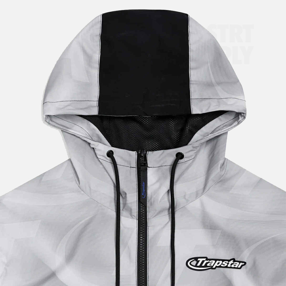 Trapstar Hyperdrive Contrast Shell Jacket - Black / Grey