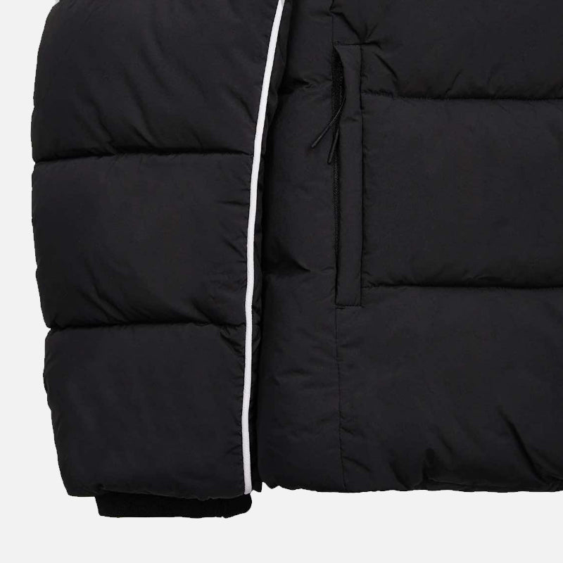 Trapstar Irongate Arch Piping Hooded Puffer Jacket - Black / White