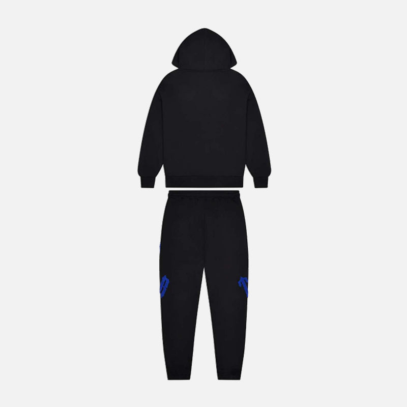 Trapstar Irongate Arch Chenille 2.0 Hooded Tracksuit - Black / Blue / White