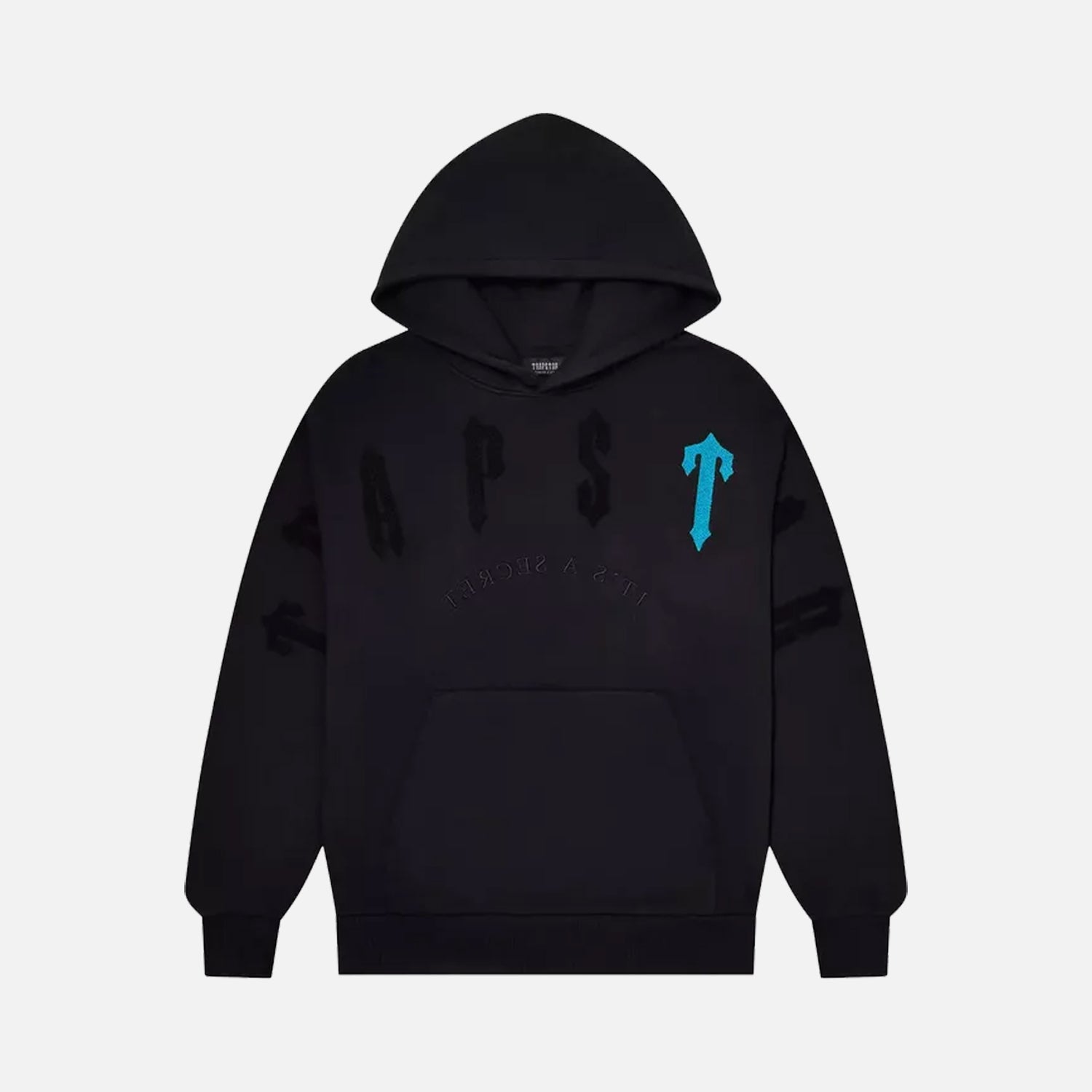 Trapstar Irongate Arch Chenille 2.0 Hooded Tracksuit - Black / Blue