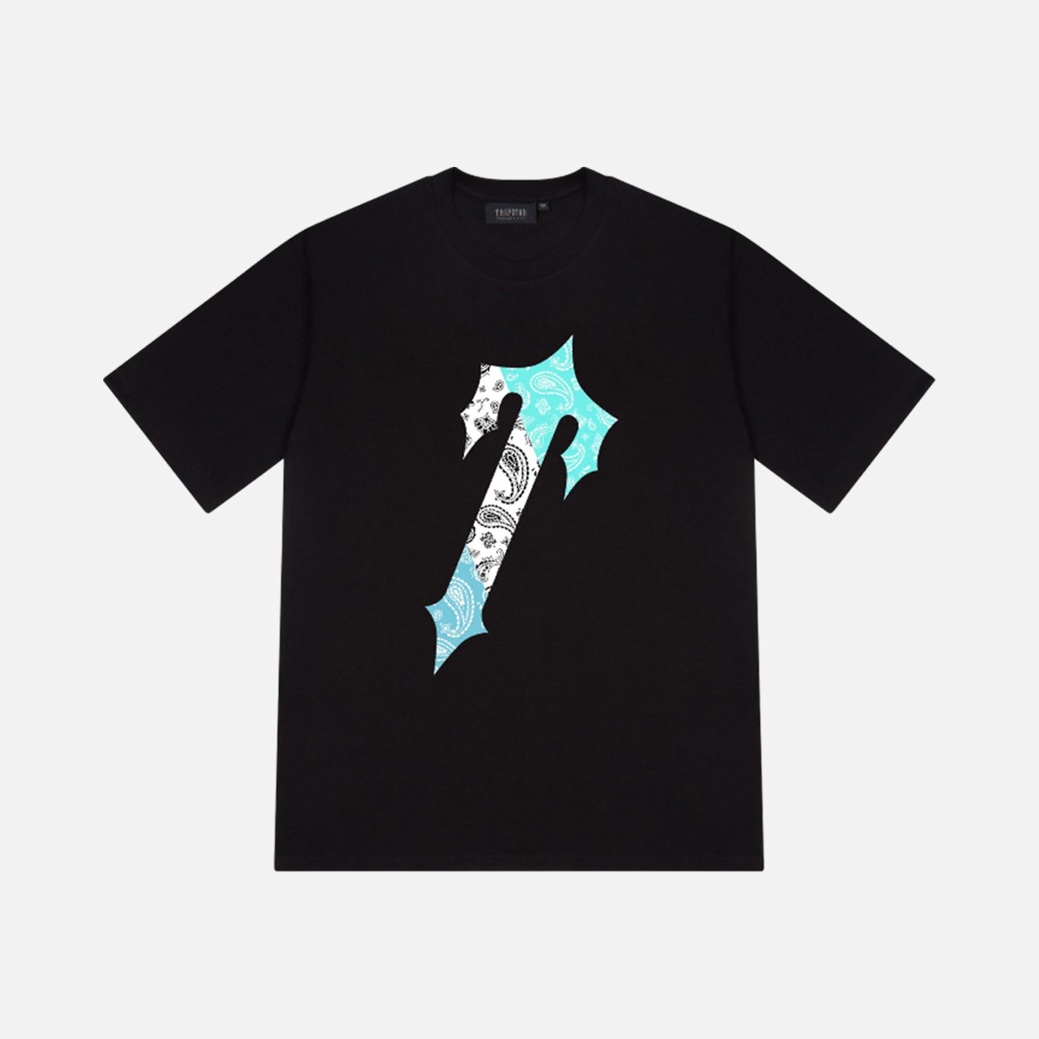 Trapstar Decoded Paisley T-Shirt - Black / Teal