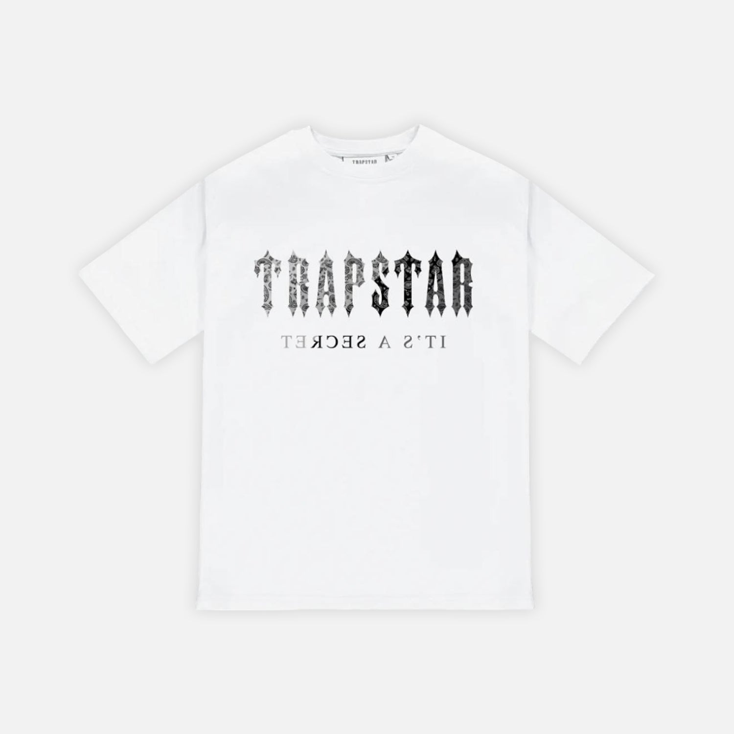 Trapstar Decoded Paisley Monochrome Edition T-Shirt - White / Black