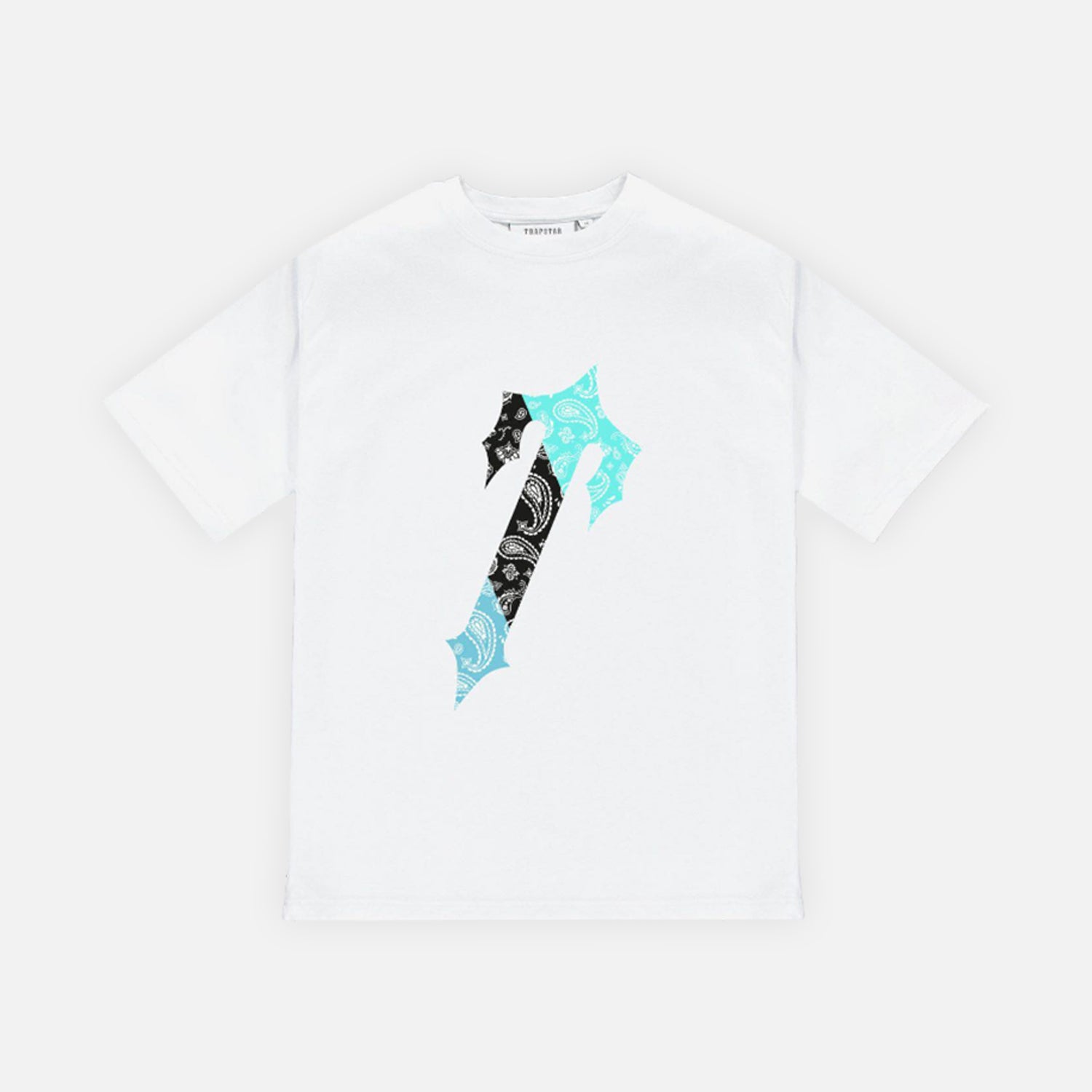 Trapstar Decoded Paisley T-Shirt - White / Teal
