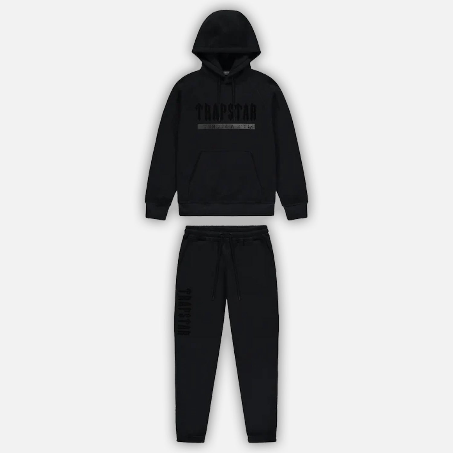 Trapstar Chenille Decoded 2.0 Hooded Tracksuit - Blackout