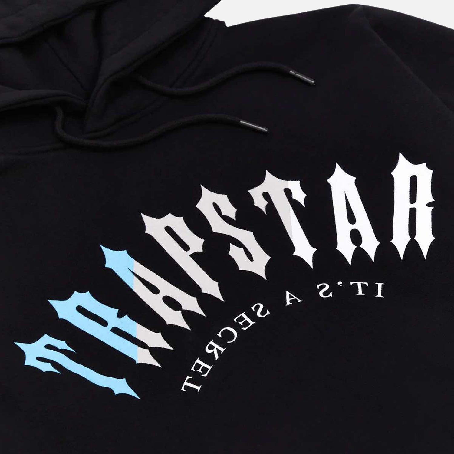 Trapstar Decoded Hoodie - Black / Light Blue