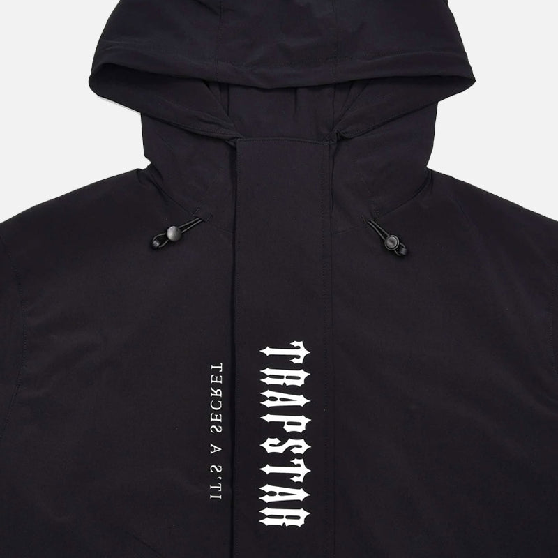 Trapstar Decoded Tech Windbreaker - Black