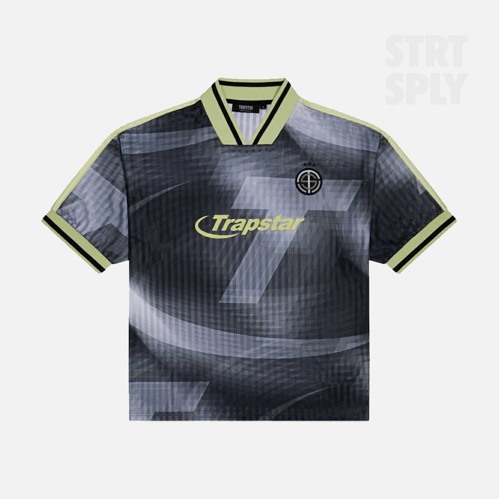 Trapstar Hyperdrive SS Football Jersey - Black / Neon