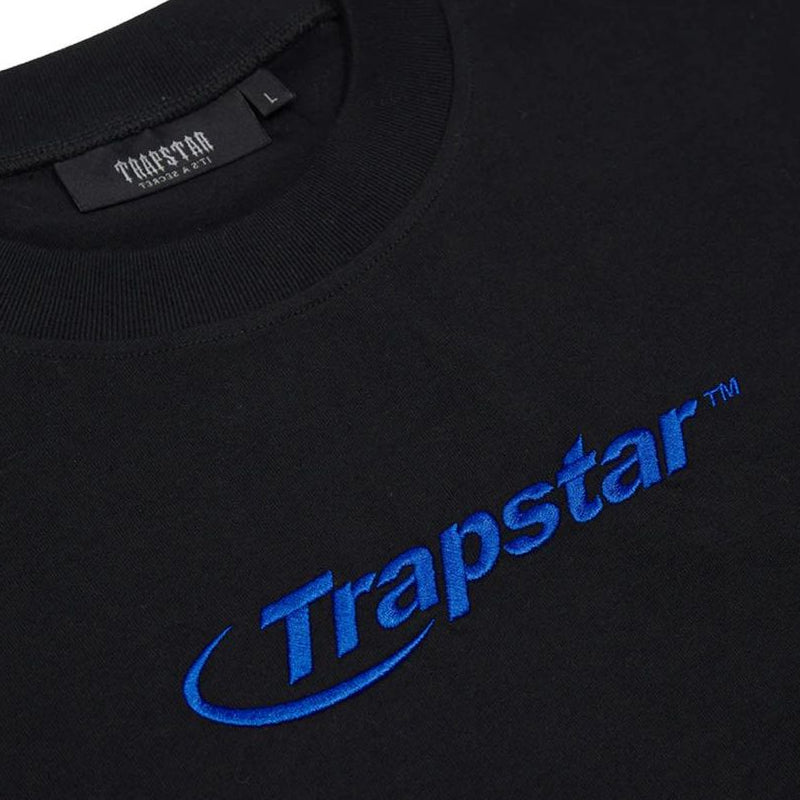 Trapstar Hyperdrive Embroided T-Shirt - Black / Blue