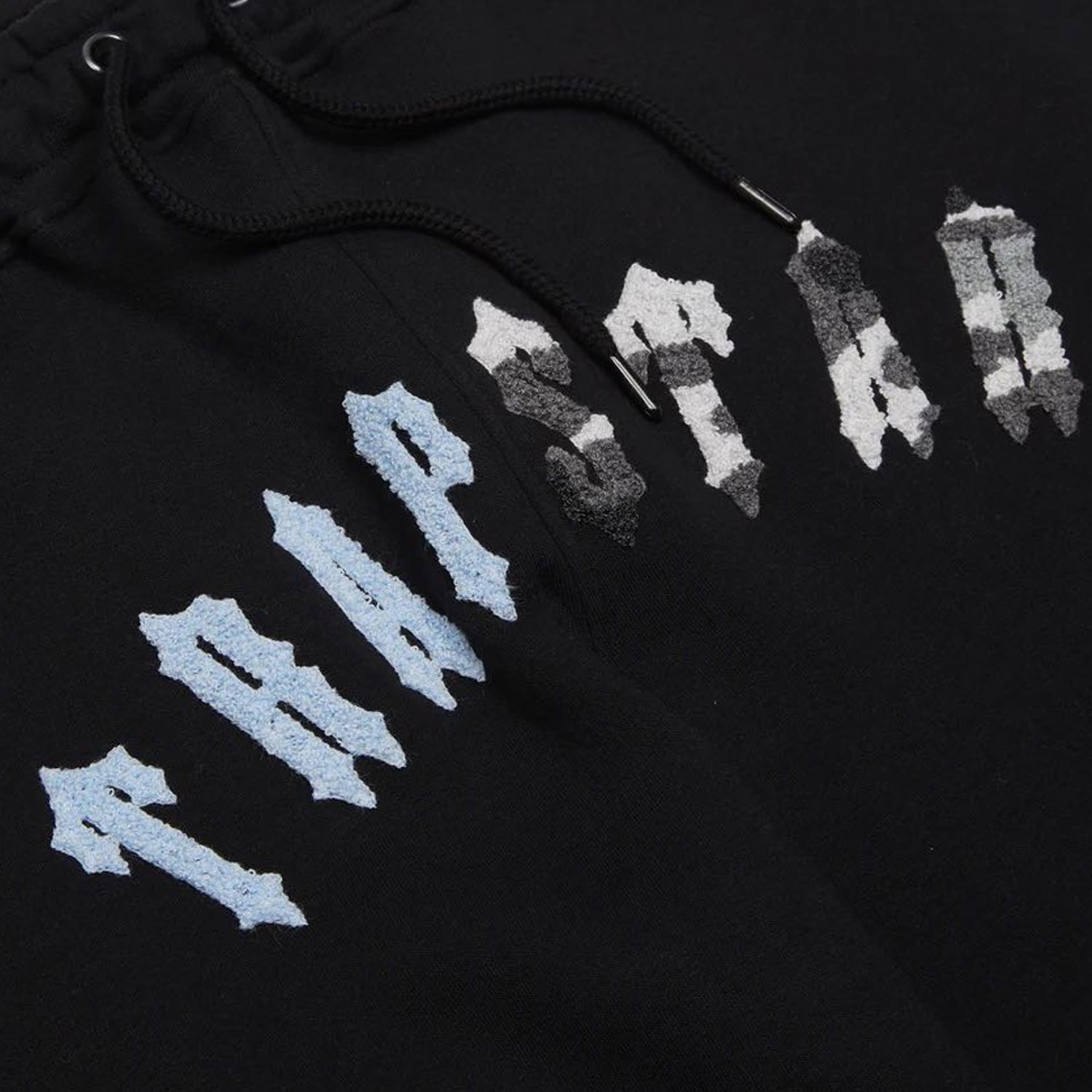 Trapstar Irongate Chenille Arch Hooded Tracksuit - Black / Blue Camo