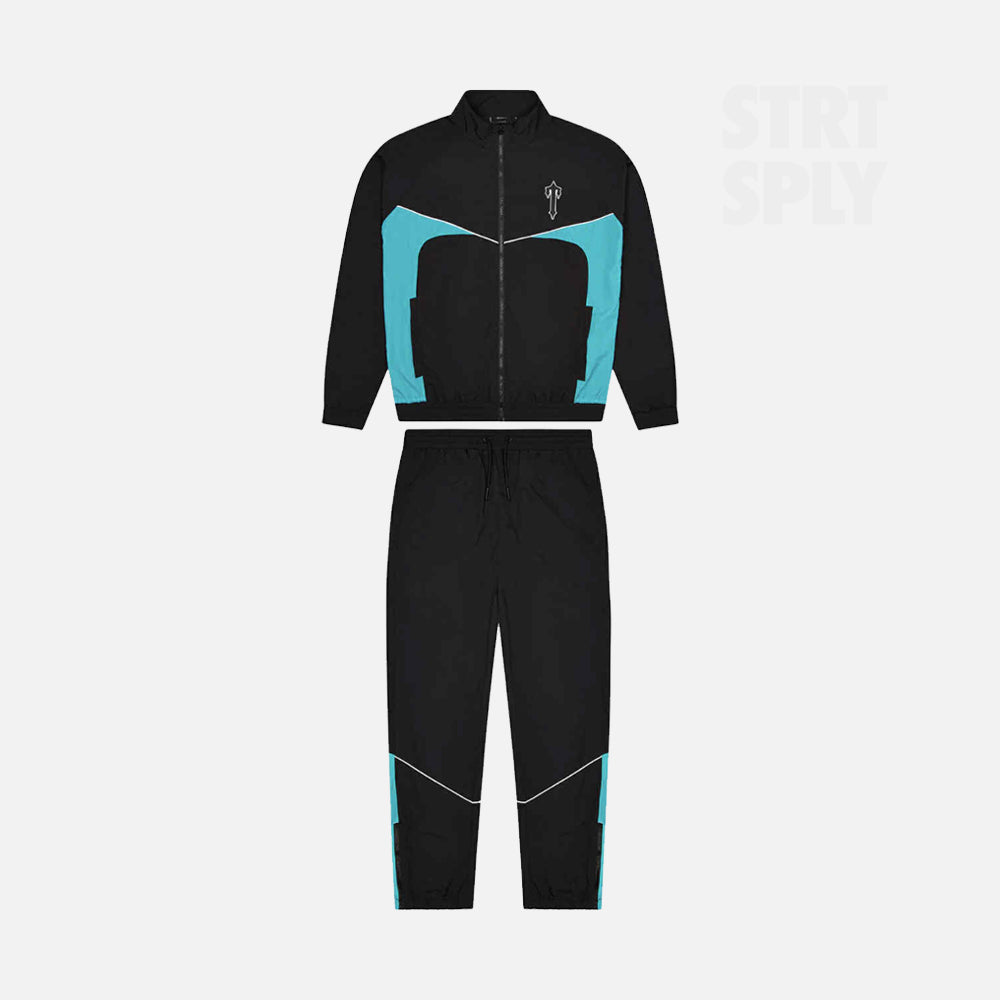 Trapstar Irongate Shell Tracksuit - Black / Teal