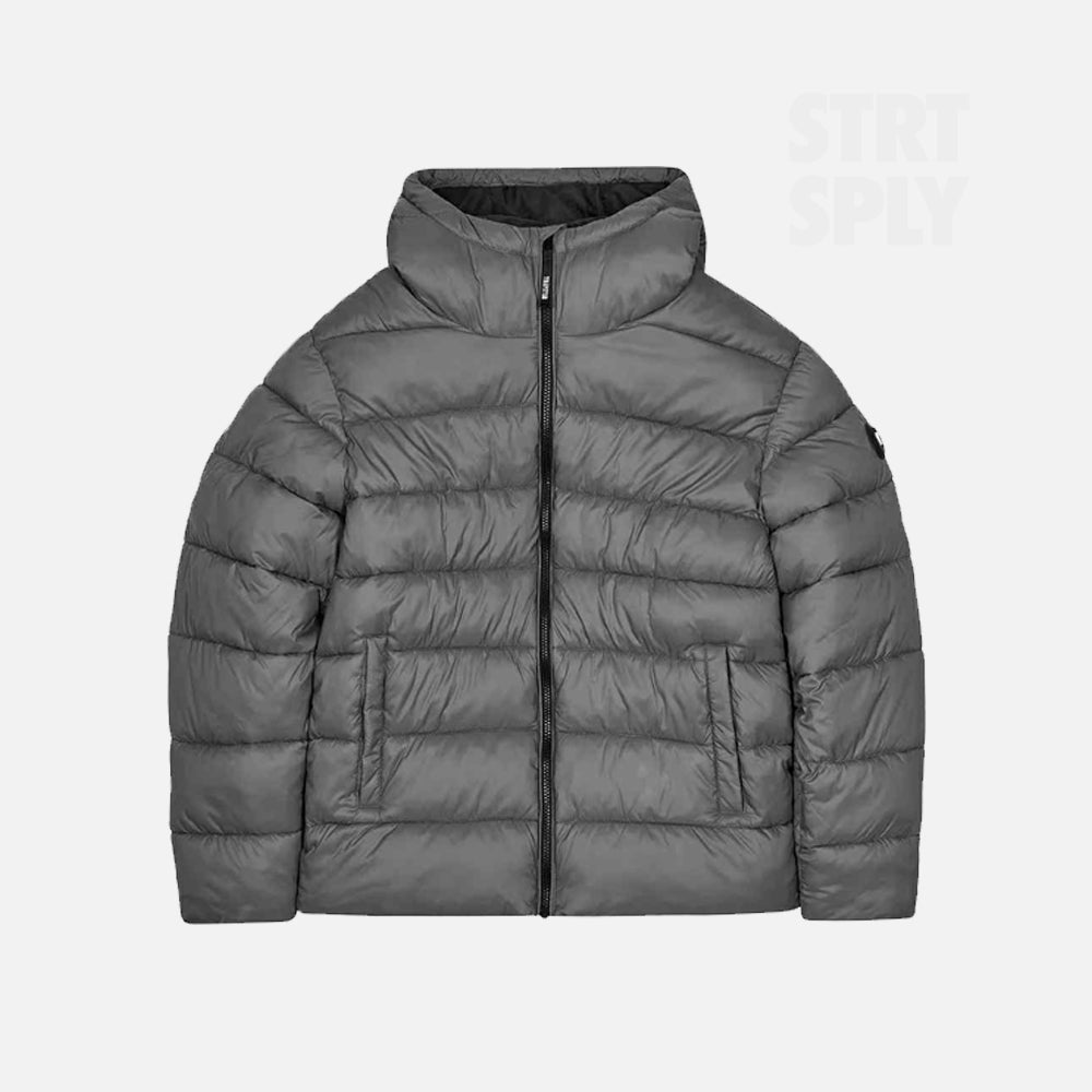 Trapstar It’s A Secret Hooded Puffer Jacket - Grey