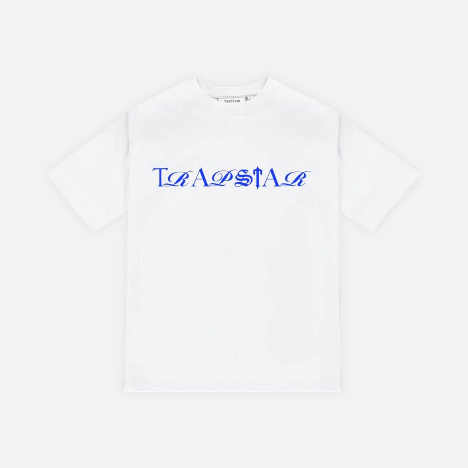 Trapstar Script T-Shirt - White / Blue