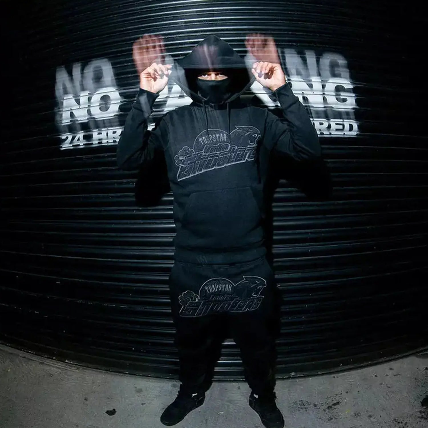 Trapstar Shooters Hooded Tracksuit - Blackout