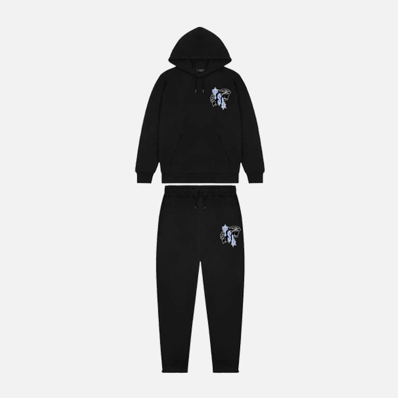 Trapstar TSL Shooters Hooded Tracksuit - Black Ice Edition