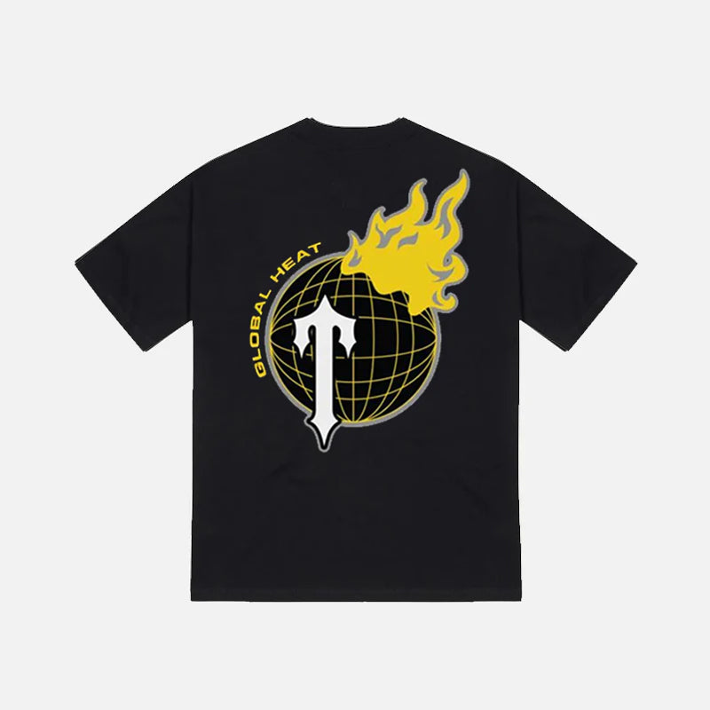 Trapstar Global Heat 2.1 T-Shirt - Black / Yellow