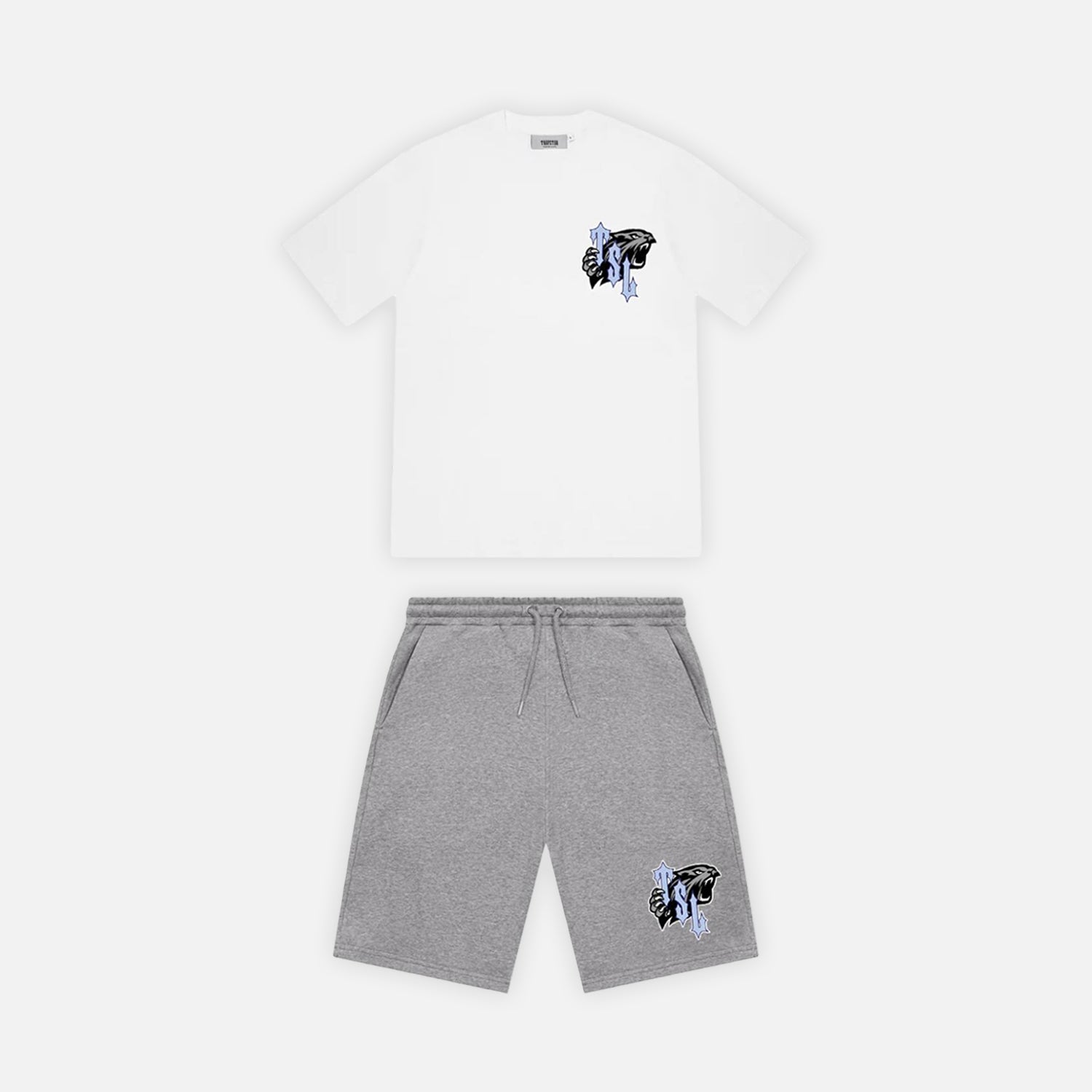 Trapstar TSL Shooters Short Set - White / Grey / Blue