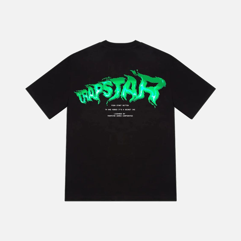 Trapstar Press Start T-Shirt - Black / Green