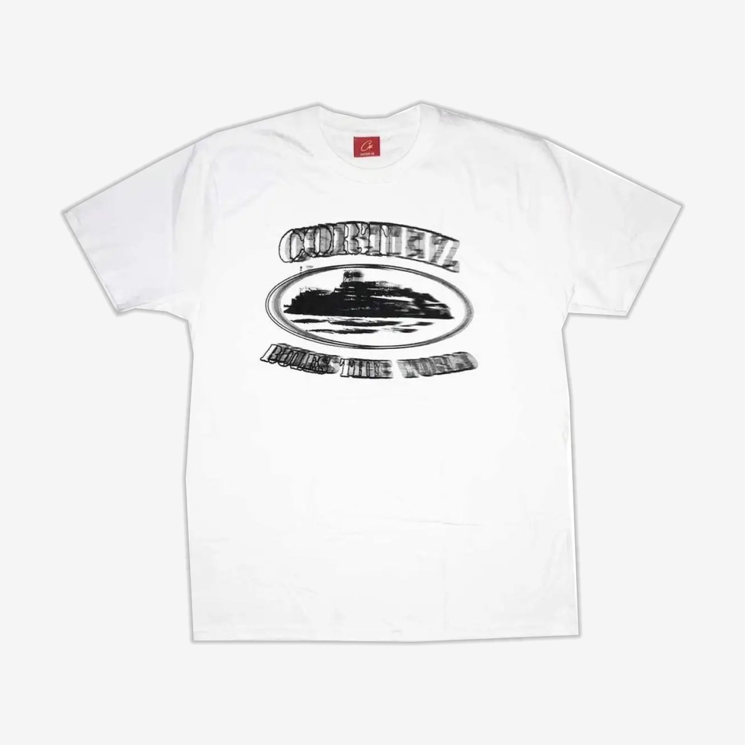 Corteiz RTW Alcatraz Blur T-Shirt - White / Black