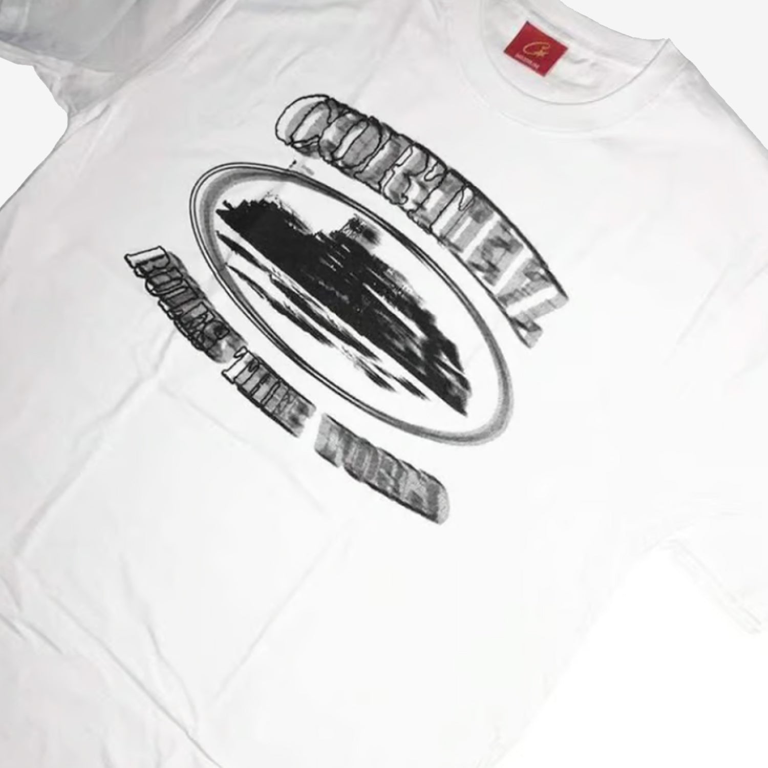 Corteiz RTW Alcatraz Blur T-Shirt - White / Black