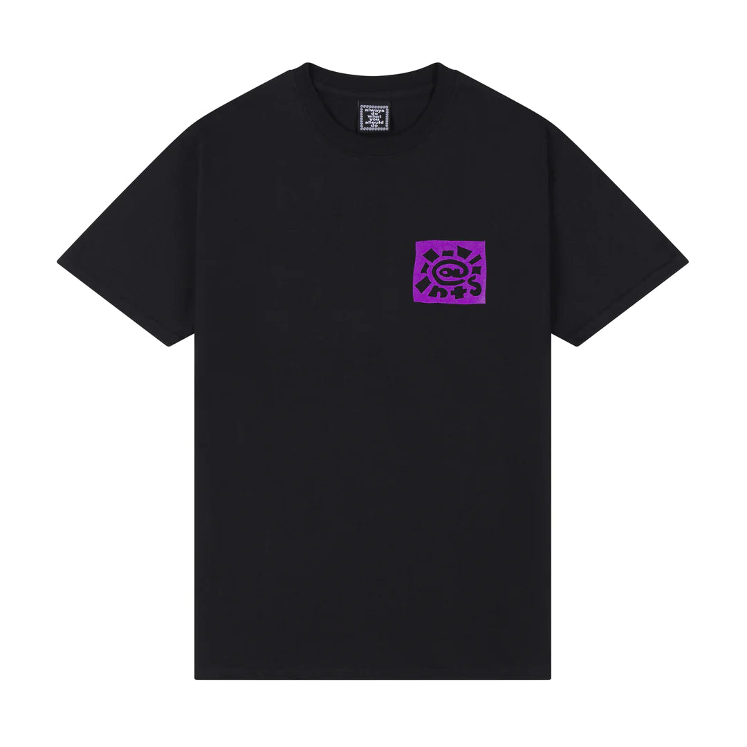 Always Do What You Should Do x NTS @ Sun T-Shirt - Black / Purple