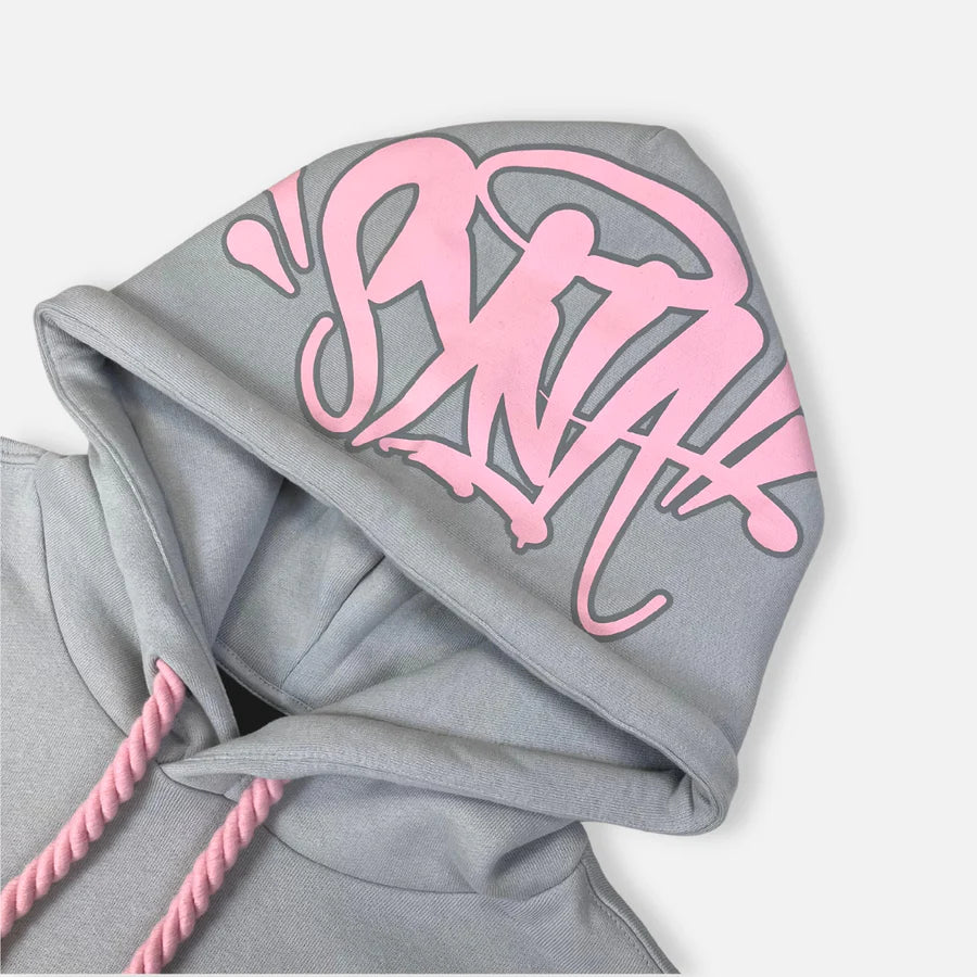 Syna World Logo Tracksuit - Grey / Pink
