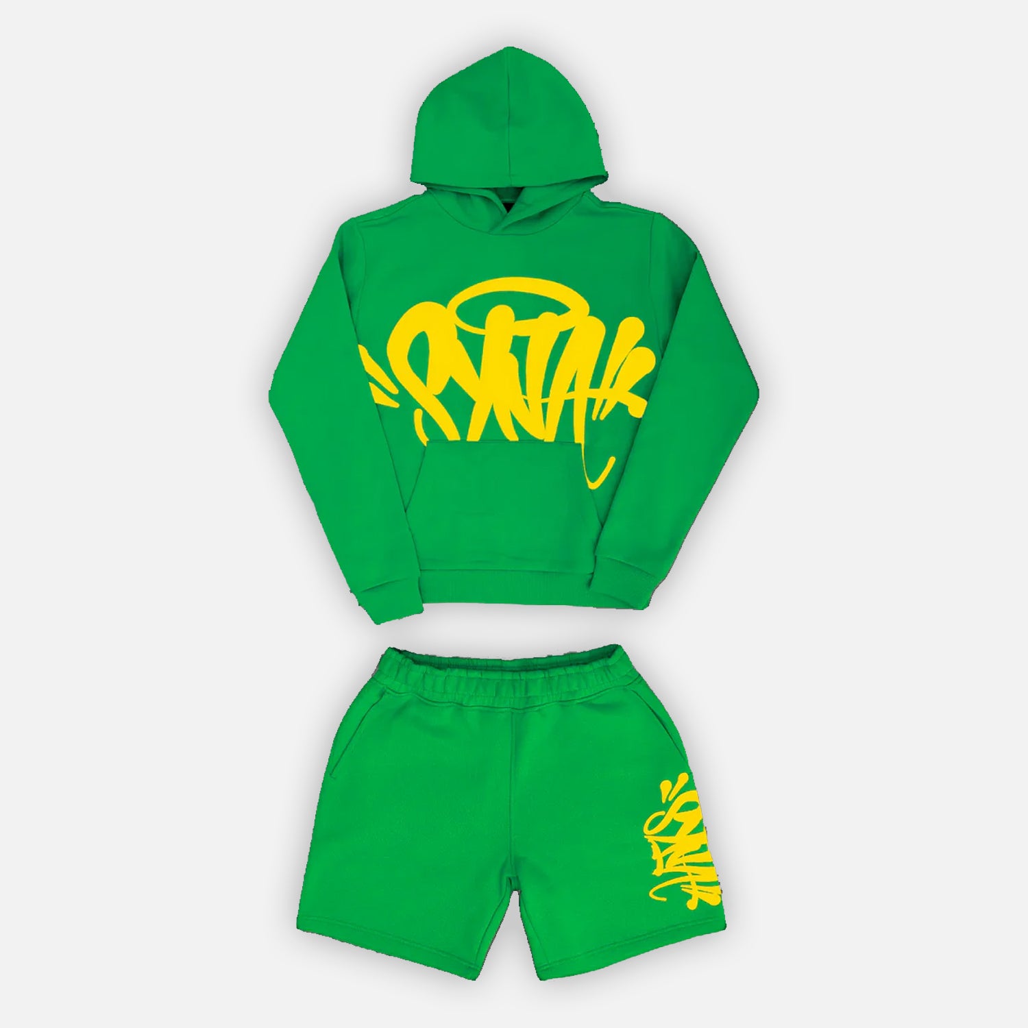 Syna World Team Hoodie + Short Twinset - Green / Yellow
