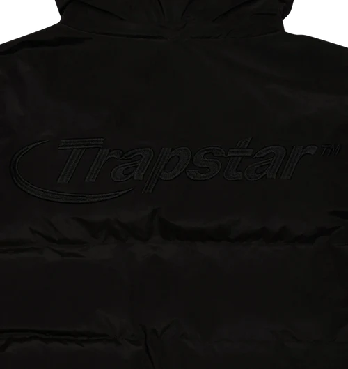 Trapstar Hyperdrive Detachable Hooded Puffer Jacket - Blackout
