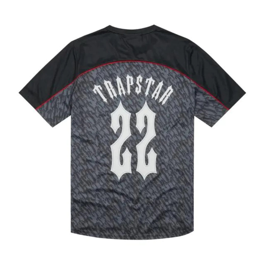 Trapstar T Football Jersey Grey Red
