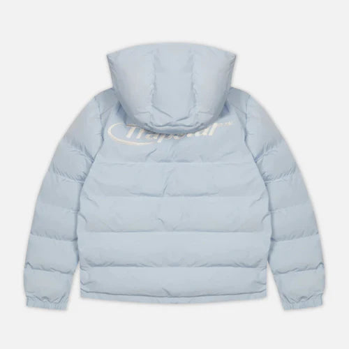 Trapstar Hyperdrive Detachable Hooded Puffer Jacket - Ice Blue