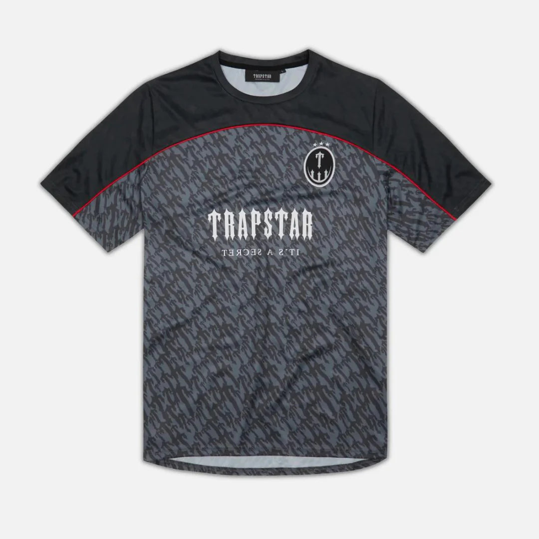 Trapstar T Football Jersey - Grey / Red
